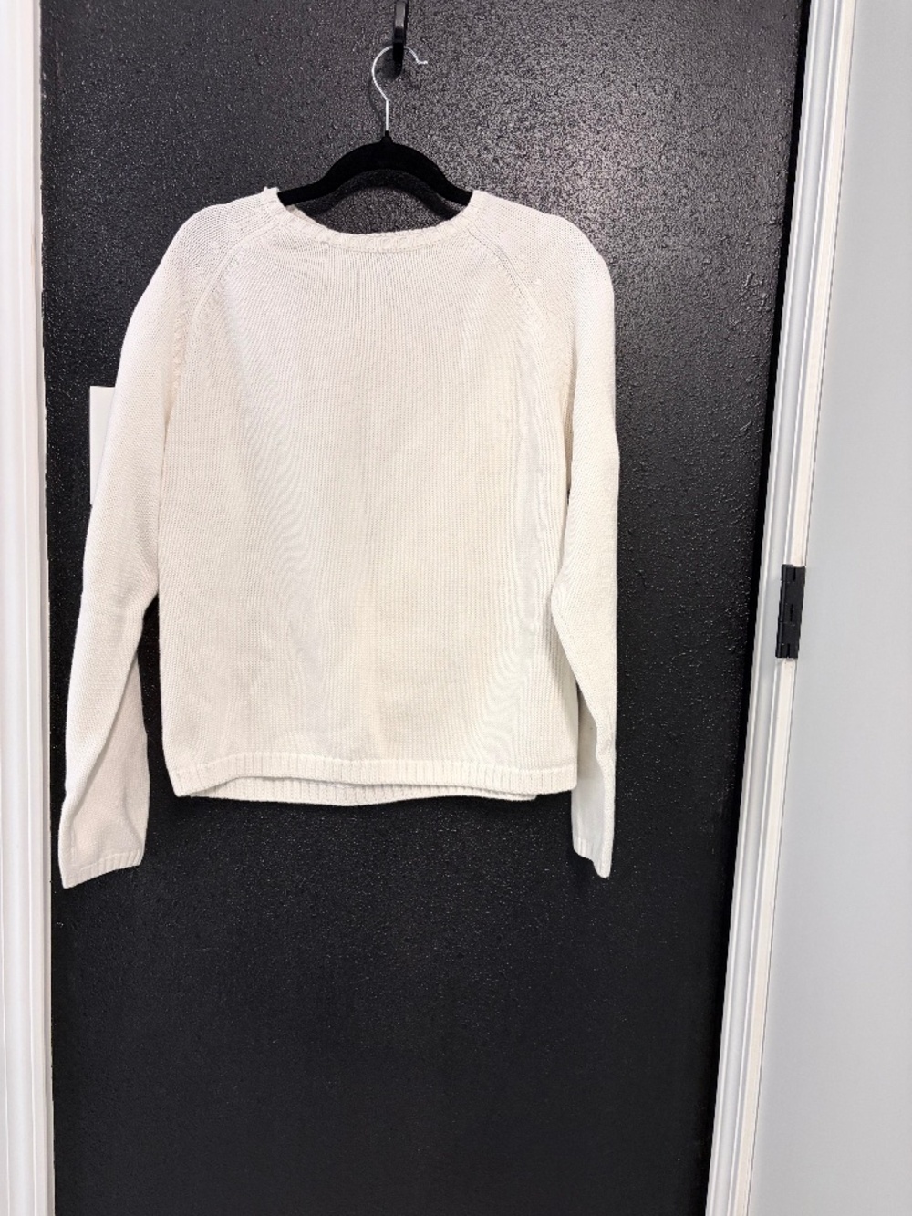 Vintage White Lands End Light Sweater